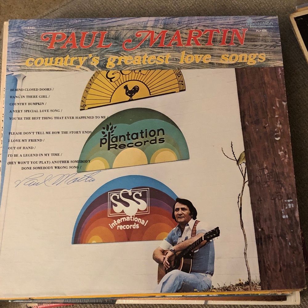 Paul Martin Country's Greatest Love Songs Vinyl